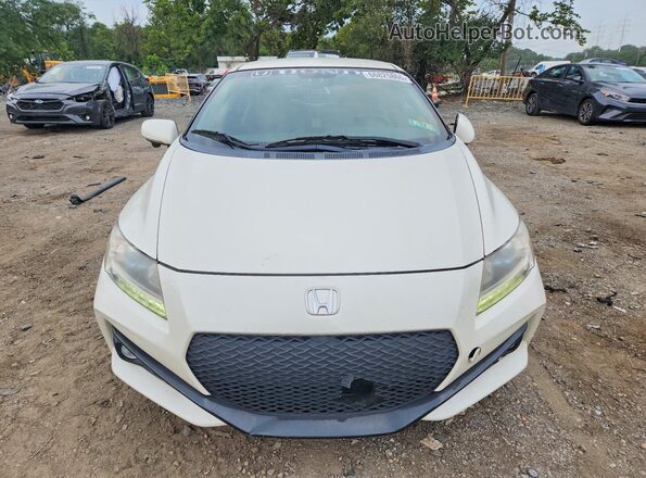 JHMZF1D64GS000543 2016 HONDA CR-Z White უკანა სავარძლების ხედი