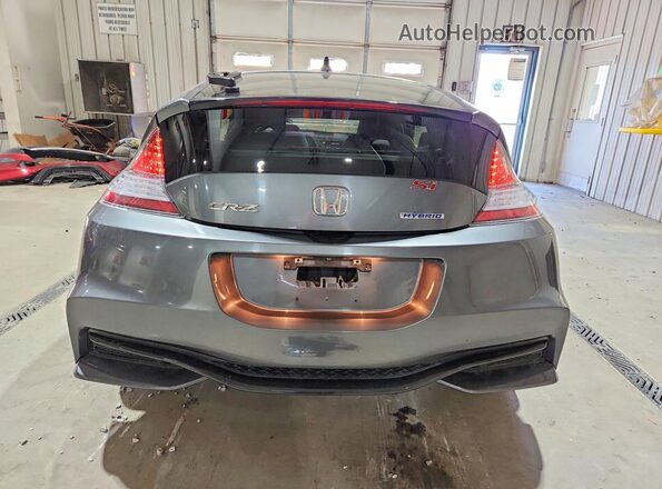 JHMZF1D65GS000891 2016 HONDA CR-Z Charcoal უკანა ხედი
