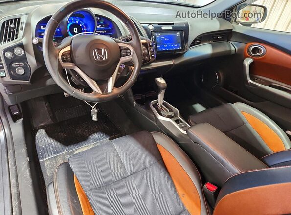 JHMZF1D65GS000891 2016 HONDA CR-Z Charcoal წინა პანელის ხედი