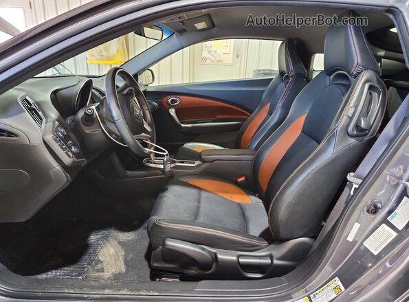 JHMZF1D65GS000891 2016 HONDA CR-Z Charcoal წინა სალონის ხედი