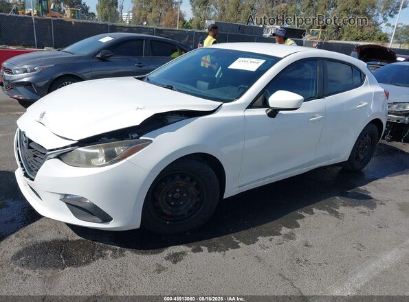JM1BM1J73G1334039 2016 MAZDA 3 Белый Передняя левая четверть