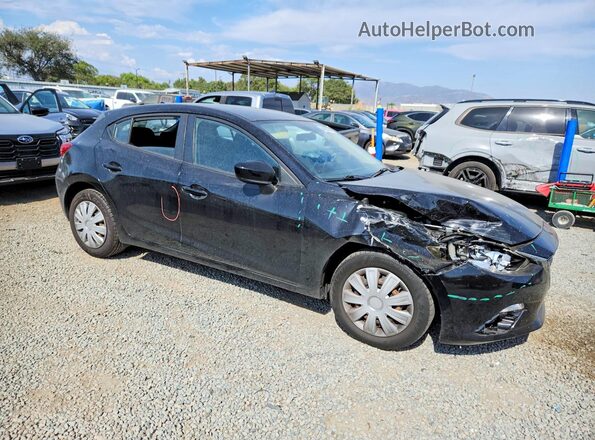 JM1BM1J76G1335704 2016 MAZDA 3 Черный Передняя правая четверть