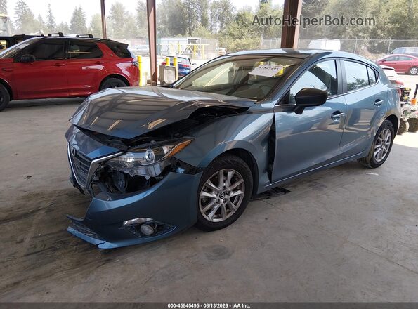 JM1BM1M77G1280501 2016 MAZDA 3 Синий Передняя левая четверть