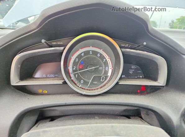 JM1BM1N32G1294978 2016 MAZDA 3 Синий Вид щитка приборов