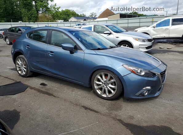 JM1BM1N32G1355018 2016 MAZDA 3 Blue Передня права чверть