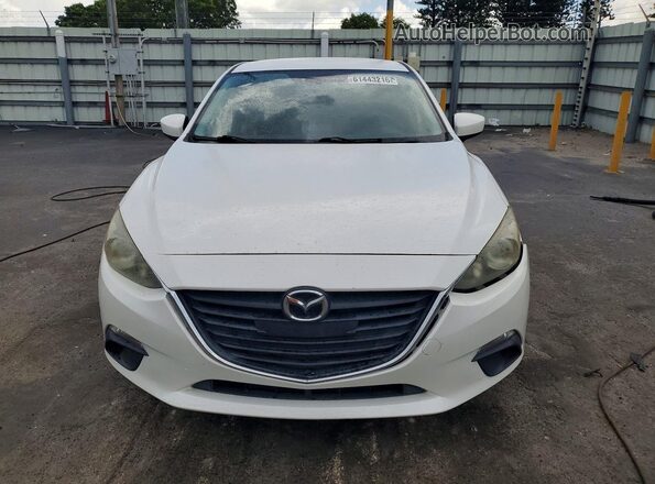 JM1BM1U73G1296064 2016 MAZDA 3 White Front view