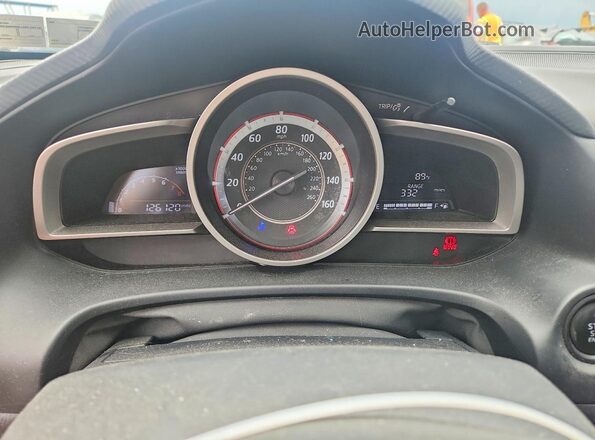 JM1BM1U77G1341264 2016 MAZDA 3 Blue Սարքավորումների վահանակի տեսք