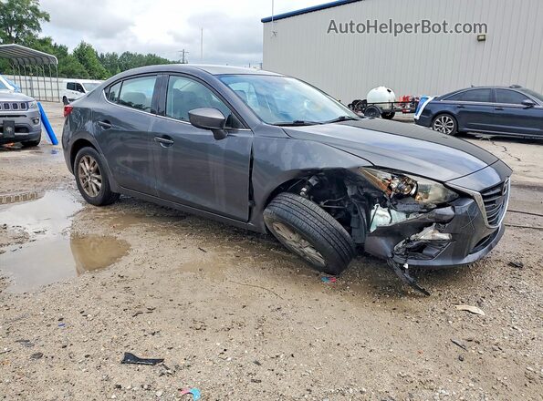 JM1BM1U79G1329648 2016 MAZDA 3 Серый Передняя правая четверть