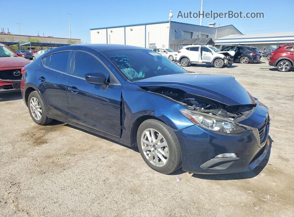 JM1BM1U7XG1277365 2016 MAZDA 3 Blue Передня права чверть