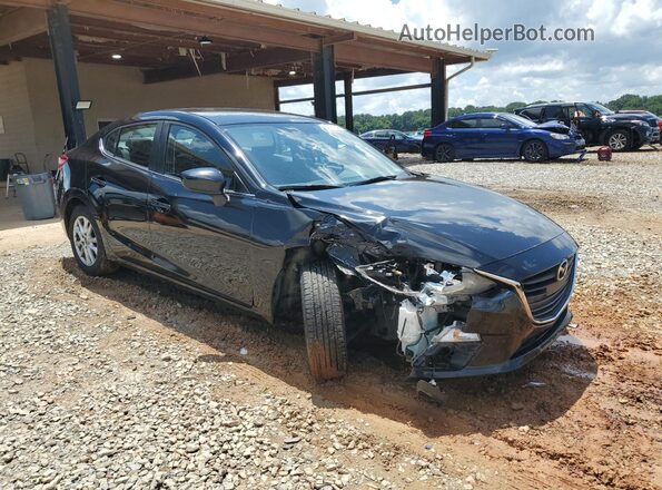 JM1BM1U7XG1303611 2016 MAZDA 3 Black Передня права чверть