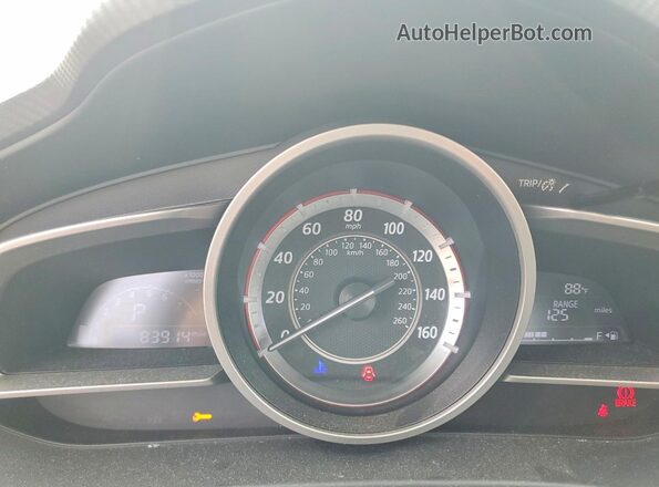 JM1BM1U7XG1310106 2016 MAZDA 3 Серебряный Вид щитка приборов