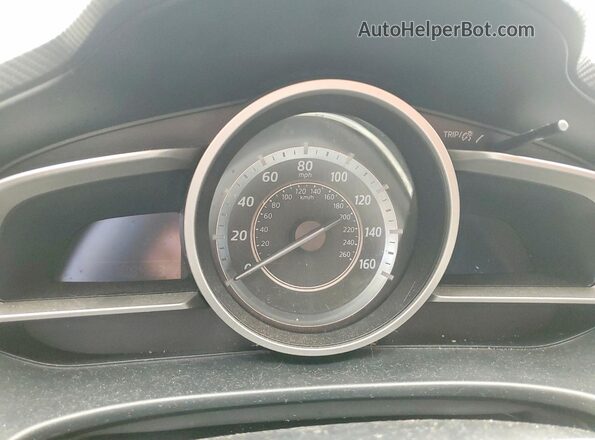 JM1BM1V74G1292880 2016 MAZDA 3 Blue ხელსაწყოთა პანელის ხედი