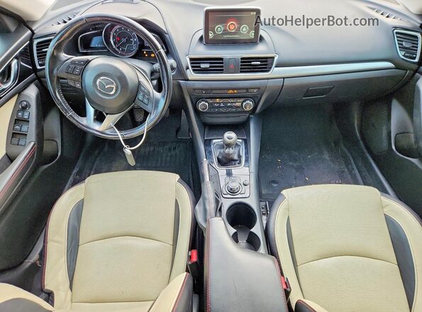 JM1BM1W35G1290700 2016 MAZDA 3 Red Vista del salpicadero