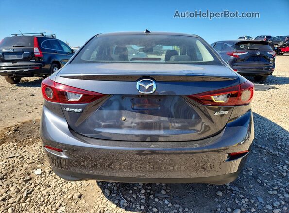 JM1BM1W39G1300306 2016 MAZDA 3 Charcoal Հետևի տեսք