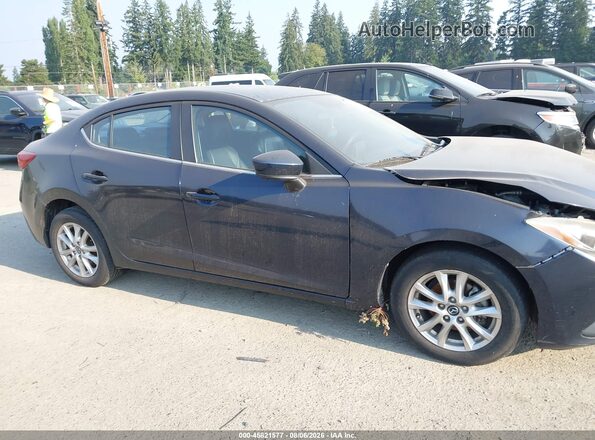 JM1BM1X75G1316682 2016 MAZDA 3 Blue Widok wnętrza z tyłu