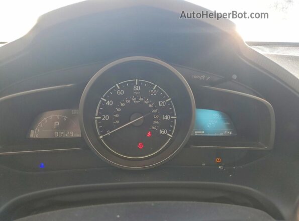 JM1BN1V74H1143013 2017 MAZDA 3 Black Widok zestawu wskaźników