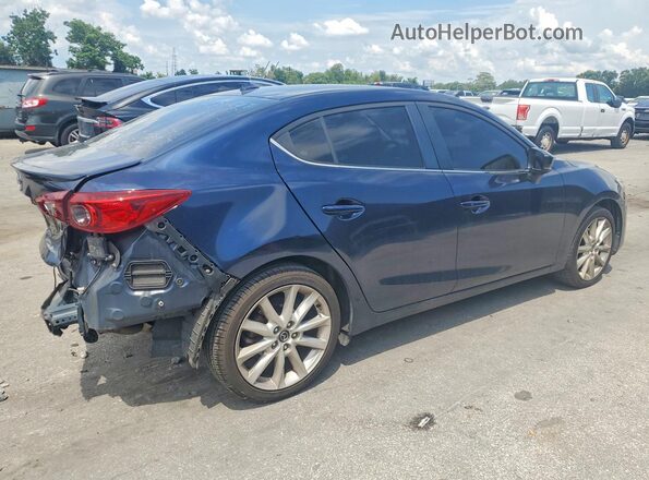 JM1BN1V77H1108319 2017 MAZDA 3 Синий Задняя правая четверть