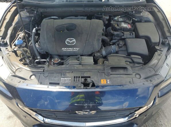 JM1BN1V77H1108319 2017 MAZDA 3 Синий Вид задней части салона