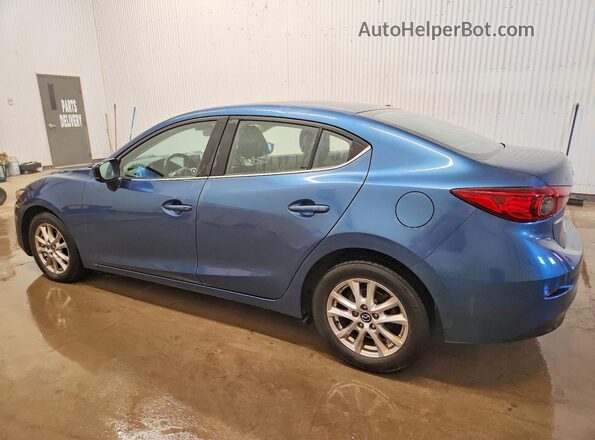 JM1BN1V78J1161908 2018 MAZDA 3 Синий Задняя левая четверть