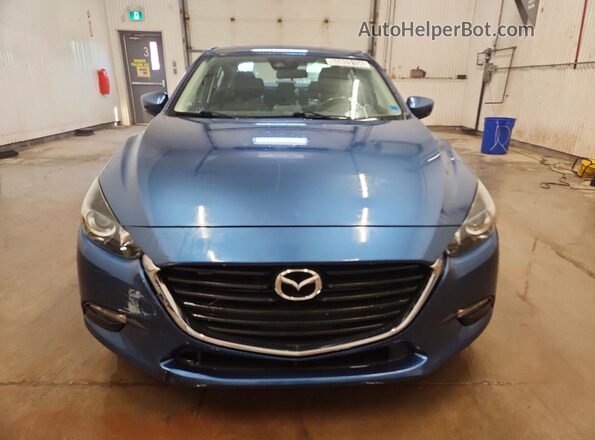 JM1BN1V78J1161908 2018 MAZDA 3 Синий Вид спереди