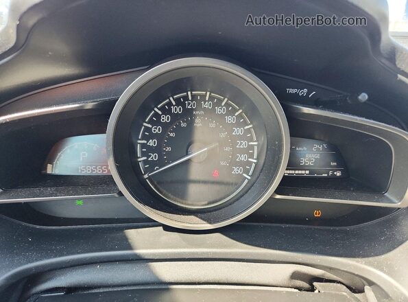 JM1BN1V78J1161908 2018 MAZDA 3 Синий Вид щитка приборов