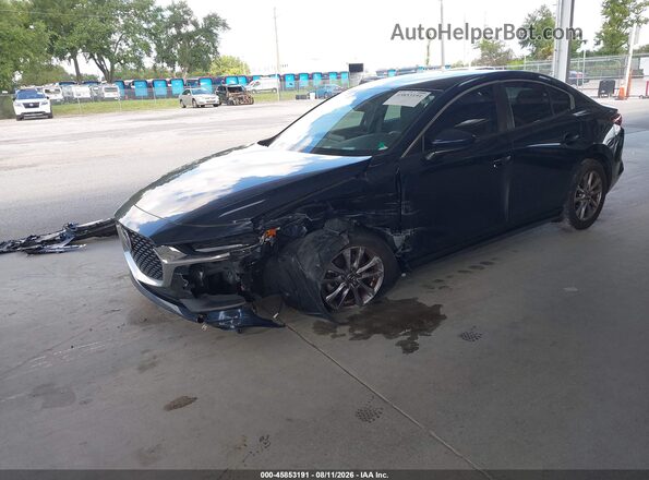 JM1BPAAL3M1329522 2021 MAZDA 3 Dark Blue Առջևի ձախ երեք քառորդ տեսարան