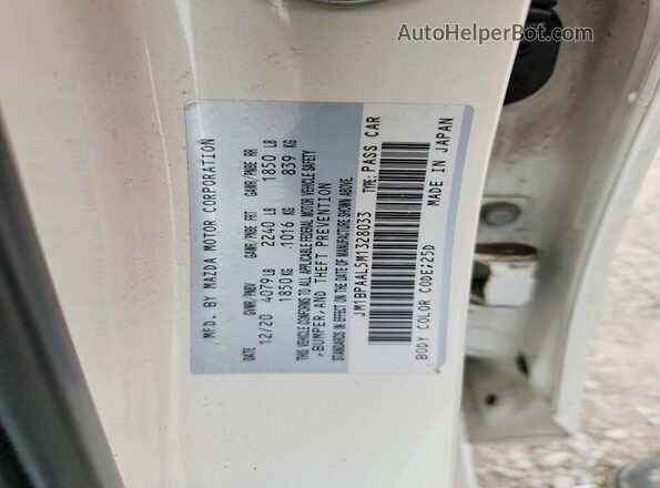 JM1BPAAL5M1328033 2021 MAZDA 3 Белый Вид подкапотного пространства