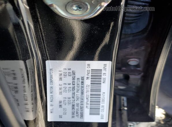 JM1BPAAM0S1781532 2025 MAZDA 3 Black VIN sticker view