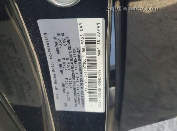 JM1BPABL0K1107306 2019 MAZDA 3 Black Widok komory silnika