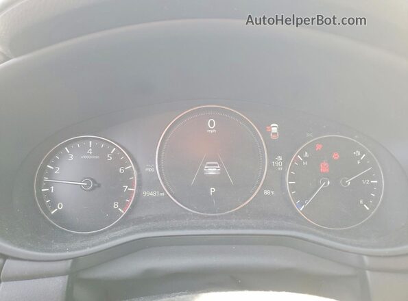 JM1BPABL0K1107306 2019 MAZDA 3 Black Widok zestawu wskaźników