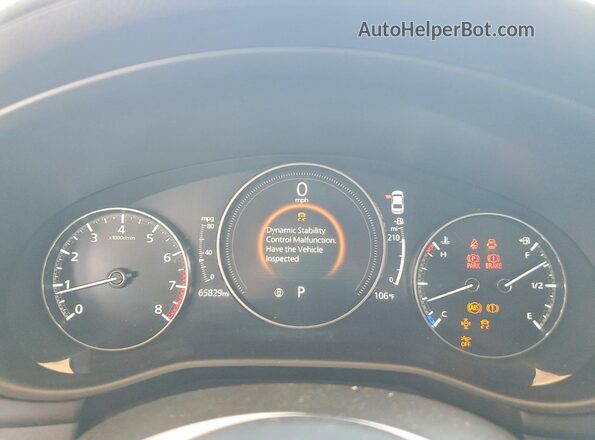 JM1BPABL1M1327976 2021 MAZDA 3 Gray Instrument cluster view