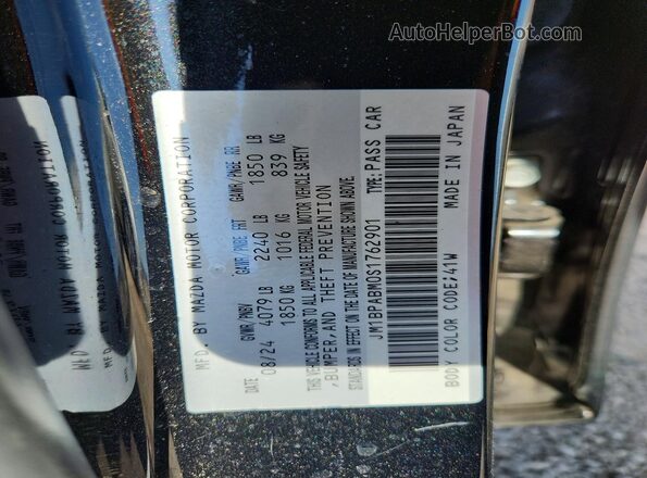 JM1BPABM0S1762901 2025 MAZDA 3 Black Вид наклейки з VIN-кодом