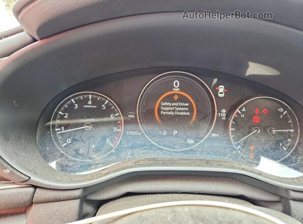 JM1BPACL2L1170830 2020 MAZDA 3 White Սարքավորումների վահանակի տեսք