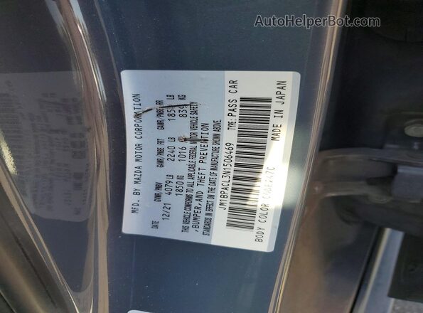 JM1BPACL3N1506469 2022 MAZDA 3 Gray Вид підкапотного простору
