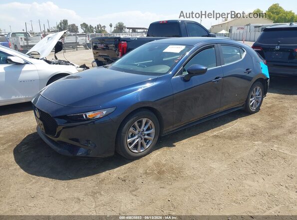 JM1BPAJL3N1506989 2022 MAZDA 3 Navy წინა მარცხენა ხედი სამი მეოთხედიდან