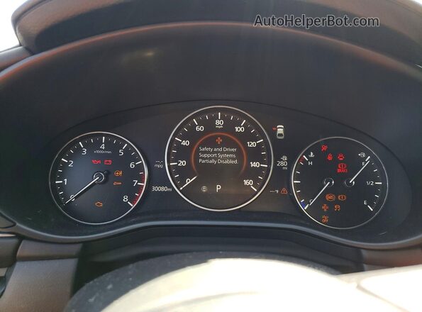 JM1BPAKL5M1400458 2021 MAZDA 3 White Вид щитка приладів