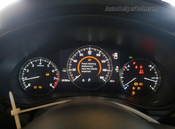 JM1BPAKL6M1403403 2021 MAZDA 3 White Instrument cluster view