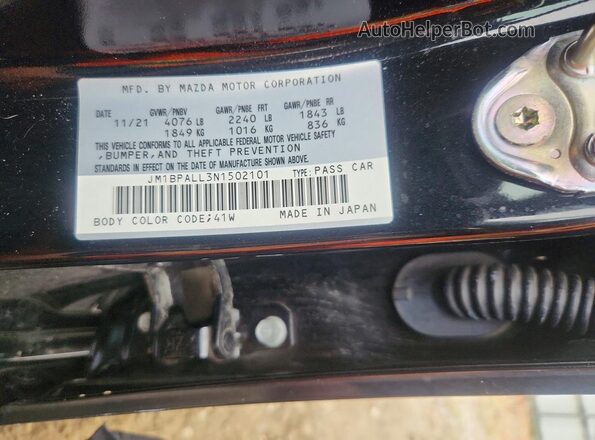 JM1BPALL3N1502101 2022 MAZDA 3 Черный Вид подкапотного пространства