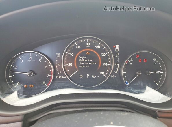 JM1BPALM1L1161285 2020 MAZDA 3 Синий Вид щитка приборов