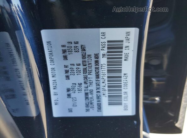 JM1BPALM4P1611775 2023 MAZDA 3 Blue Vista del compartimento del motor