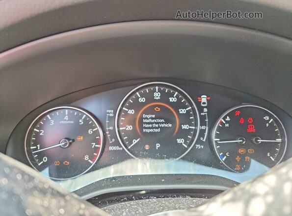 JM1BPALM8S1752017 2025 MAZDA 3 Red Instrument cluster view
