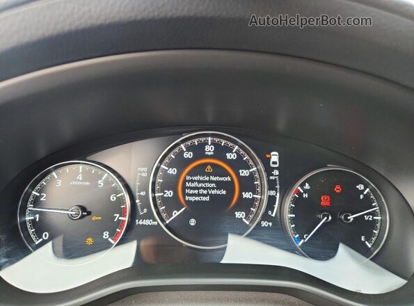 JM1BPAML7N1522284 2022 MAZDA 3 Blue ხელსაწყოთა პანელის ხედი