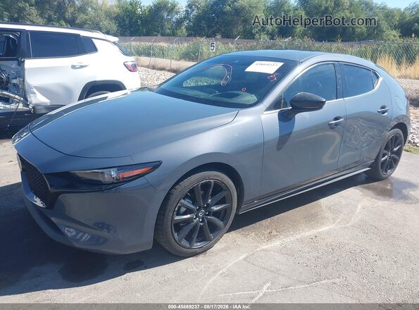 JM1BPAMLXM1304306 2021 MAZDA 3 Gray Առջևի ձախ երեք քառորդ տեսարան