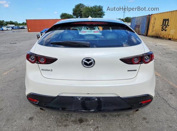 JM1BPAMM3K1140158 2019 MAZDA 3 White Հետևի տեսք