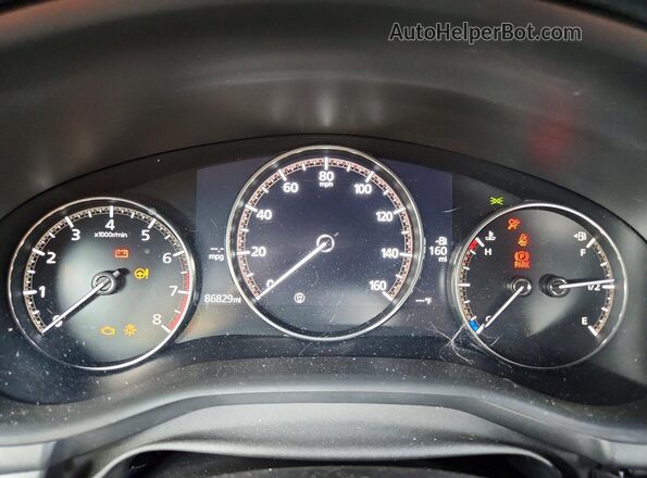 JM1BPAMM3K1140158 2019 MAZDA 3 White Սարքավորումների վահանակի տեսք