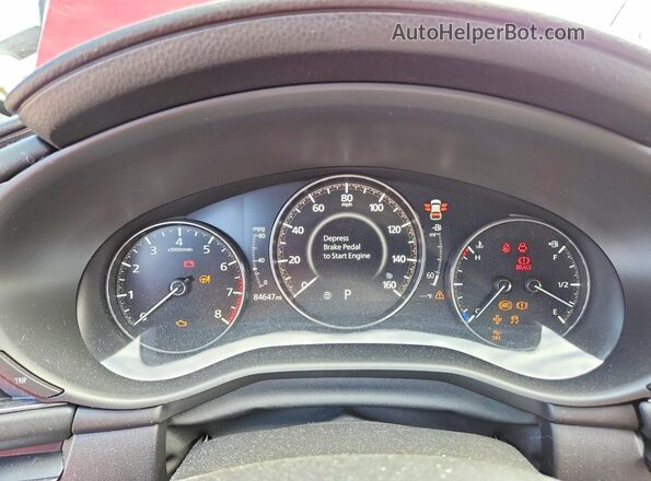 JM1BPAMM4K1119710 2019 MAZDA 3 Красный Вид щитка приборов