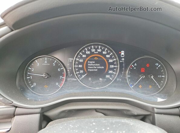 JM1BPAMMXK1146099 2019 MAZDA 3 Gray ხელსაწყოთა პანელის ხედი