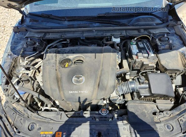 JM1BPAMMXK1146751 2019 MAZDA 3 Blue Rear interior view