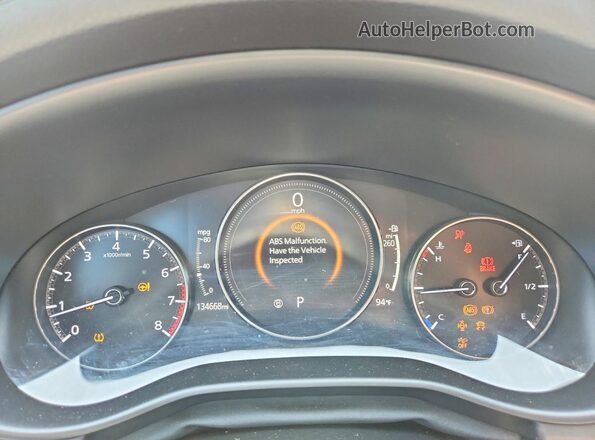 JM1BPAMMXK1146751 2019 MAZDA 3 Blue Instrument cluster view