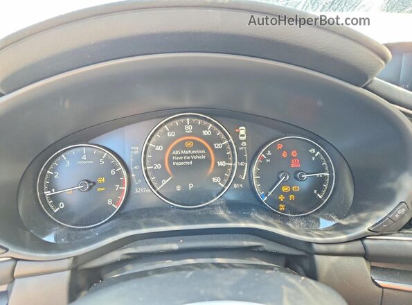 JM1BPBCM1L1167352 2020 MAZDA 3 Charcoal Widok zestawu wskaźników